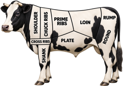 1/2 Beef Share – Premium Farm-Fresh Beef