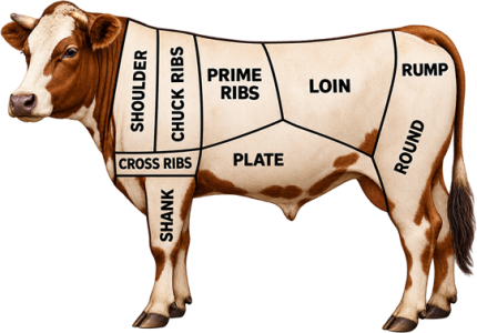 Whole Cow Beef Share – 21-Day Dry-Aged, 100% Grass-Fed